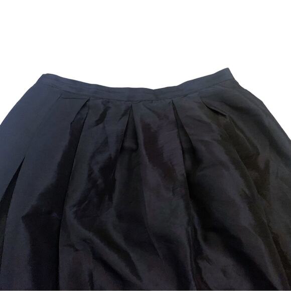 Elegant Satin Tulle Black Long Midi Skirt Size Large Poofy Flowy Evening Party - Picture 3 of 11